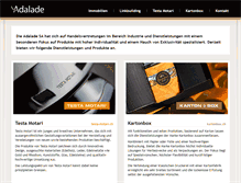 Tablet Screenshot of adalade.ch